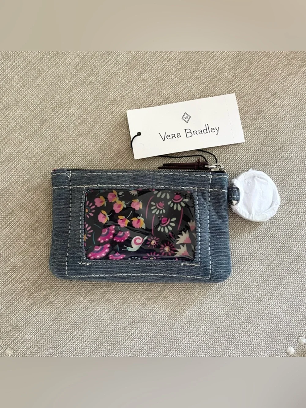 NWT Vera Bradley Zip ID Case~Blue Chambray